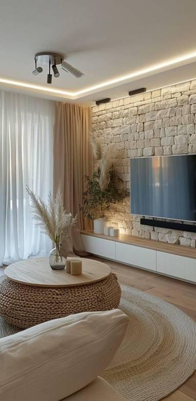 Salon moderne et lumineux 