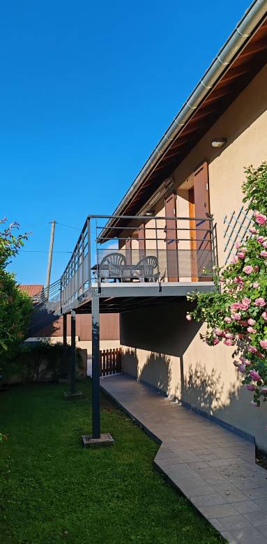 Terrasse surélevée dans le Grésivaudan