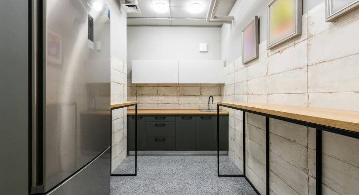 Espace cuisine dans des bureaux - Le Chesnay