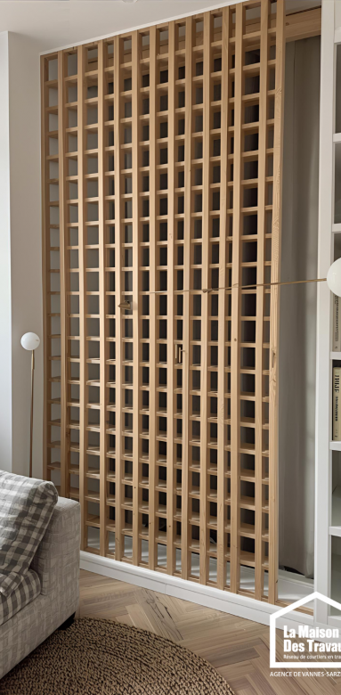 Panneaux décoratifs acoustiques dans un salon moderne