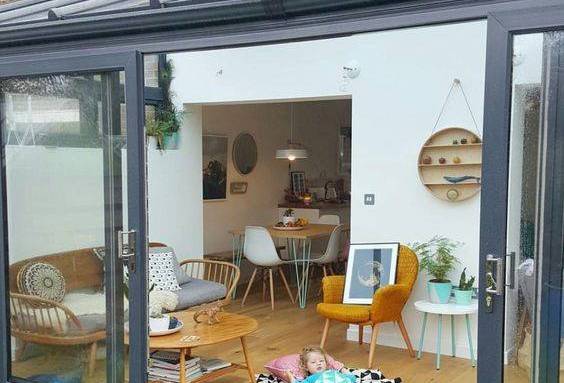 Véranda alu à parois vitrées et toiture en verre - Bouc-Bel-Air-13