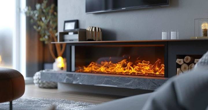 Cheminée en appartement neuf