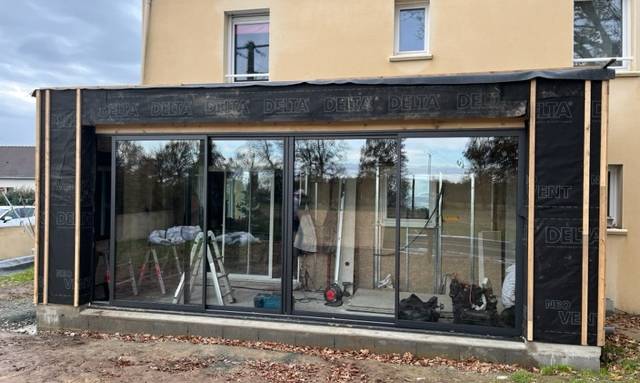 Extension de maison en ossature bois - Nantes (44)