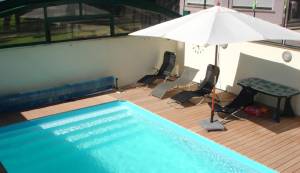 Piscine abec bassin de ange et séparation copropriété
