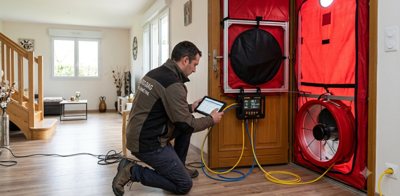 Le test d'infiltrométrie d'étanchéité à l'air