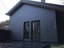 Bardage en ardoises naturelles à claire voie