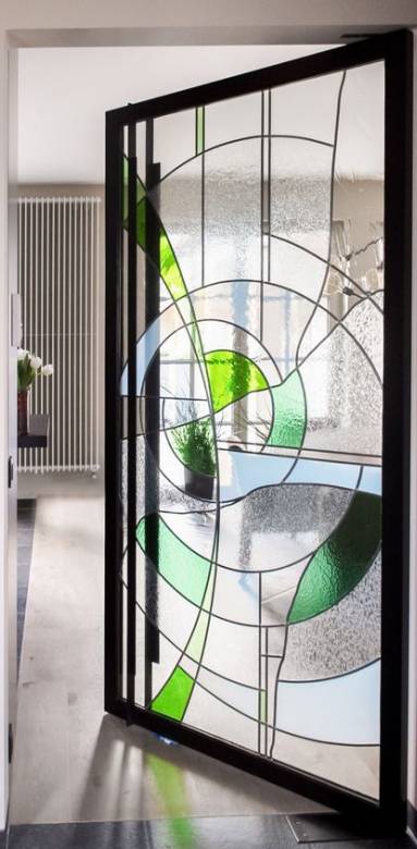 Vitrail fenêtre salle de bain