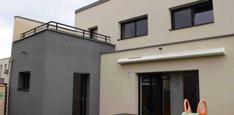 Surélévation d'une maison terminée