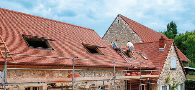 Couverture tuiles terre cuite