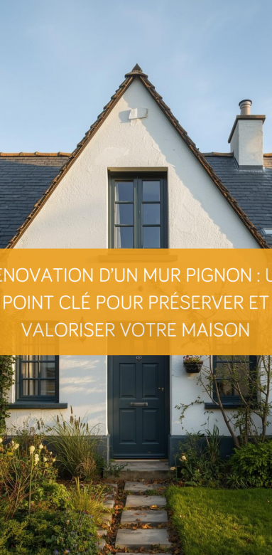 renovation mur pignon maison morbihan