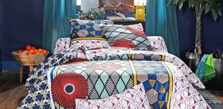 Linge de lit imprimé wax