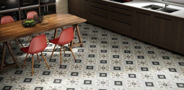 carreaux de ciment cuisine