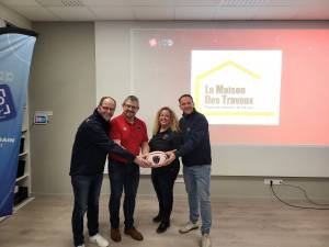 De gauche à droite : Guillaume LEGRAND, Romain GRESSIER-MONARD, Vanina FLEURY, Olivier MACÉ