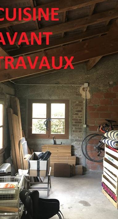 Espace sous coiture avant rénovation