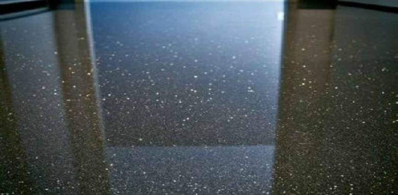 Résine avec paillettes