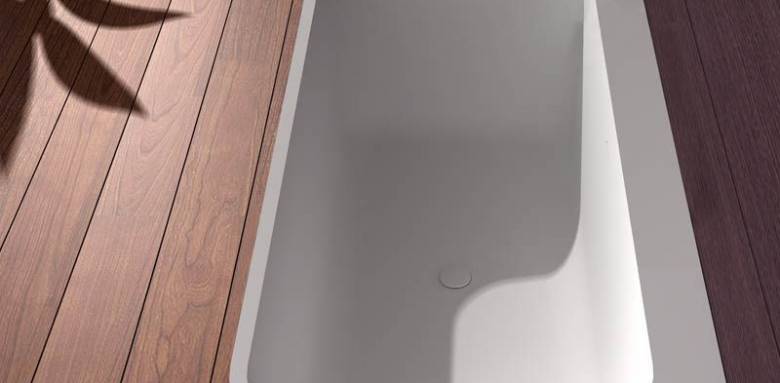 baignoireîlot murale rectangulaire