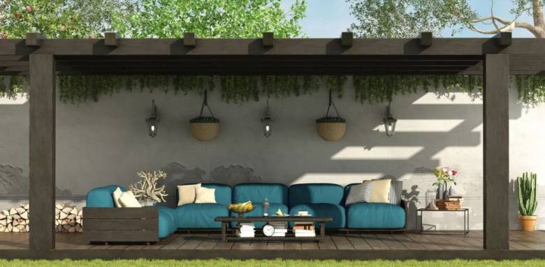 pergola dans un jardin de l'Isle-Adam