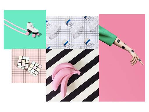 Le style Néo Memphis, venu tout droit des années 80 ...pop et coloré !