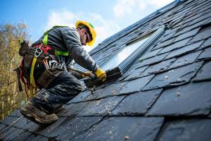 installer une fenêtre de toit velux sur une toiture en ardoise