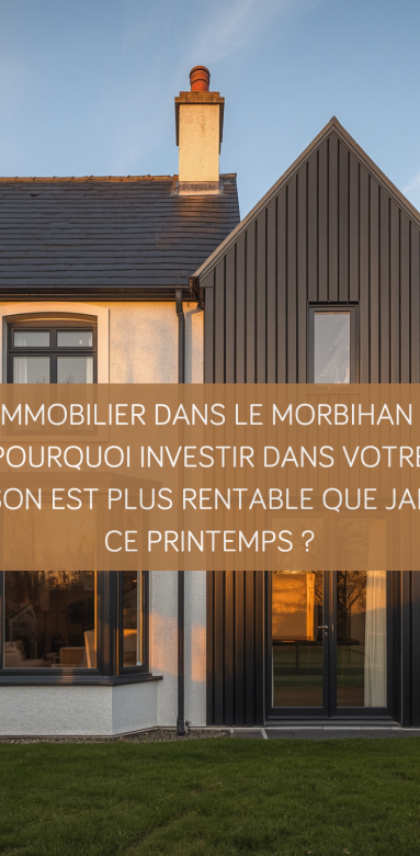 Photographie d'une maison traditionnelle blanche avec une extension moderne en zinc anthracite à la lumière du soir.