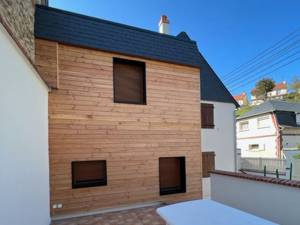 Bardage sur une maison à Trouville