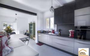 Rénovation de cuisine avec ouverture de mur porteur à Yerres