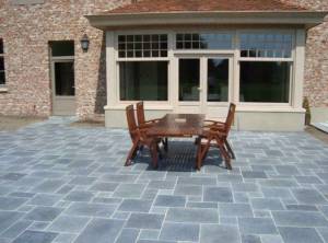 Terrase en pierre de bourgogne