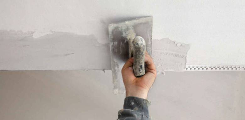 Enduit sur plafond