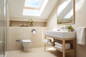 Salle de bains sous les combles