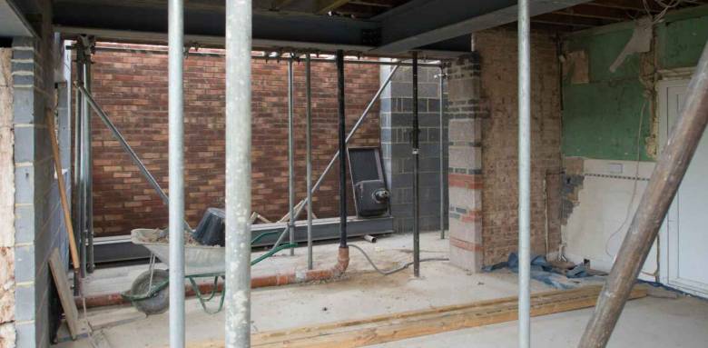 Travaux d'aménagement d'un souplex 