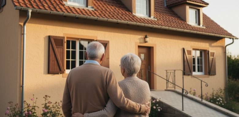 Illustration IA - Maison personnes agées