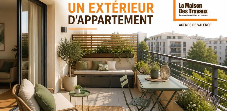 Aménagement d'un balcon d'appartement - Valence 26