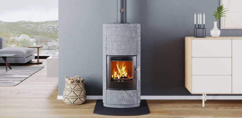 Pêle à bois en  pierre ollaire