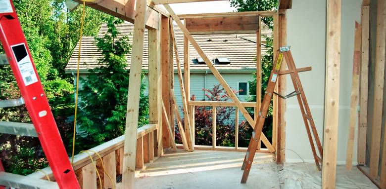 surélévation d'un appartement sur une terrasse