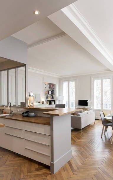 Rénovation d'appartement avec cuisine ouverte sur le salon - Bouc-Bel-Air-13