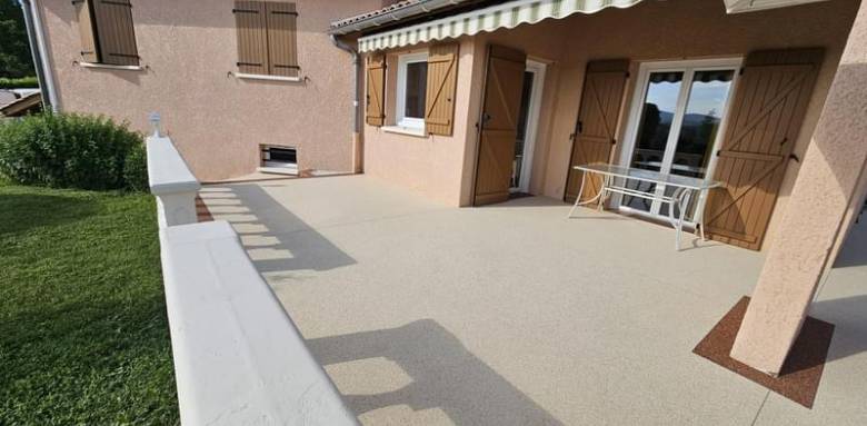 Terrasse en résine