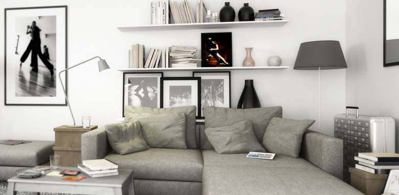 aménagement salon carré