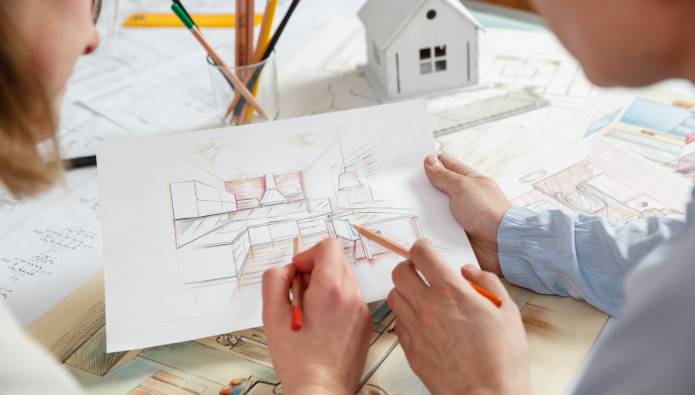 d’une maison d’architecte moderne