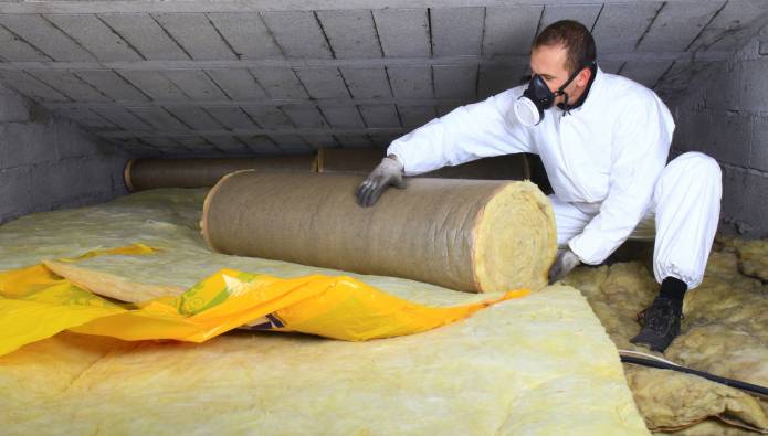 isolation des murs d'une maison