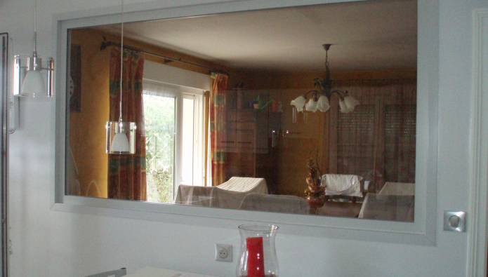Ouverture de cloison pour châssis vitré fixe PVC à VILLEBAROU (41) - La