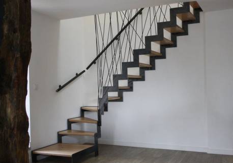 Escalier bois et métal Morteau