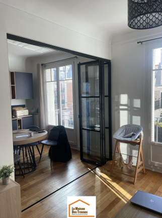 Verrière accordéon sur mesure à Levallois-Perret