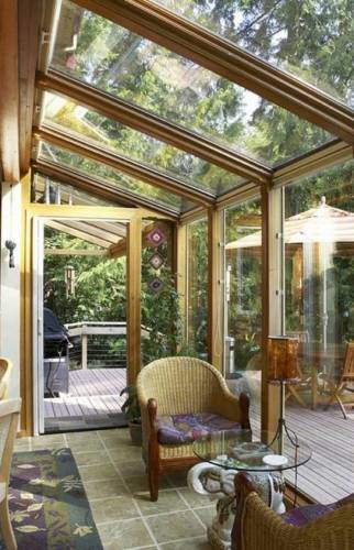 construction d'une véranda en bois