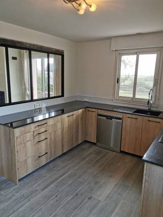 Rénovation de cuisine avec verrière - Nantes 44