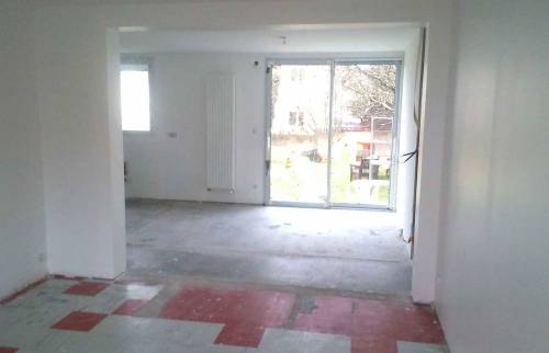 Salon séjour an cours de travaux - Saint Herblain ( 44 )