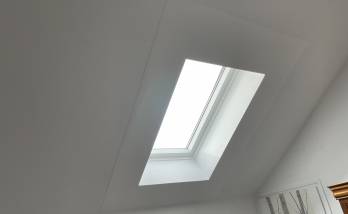 travaux terminés : nouvelle fenêtre de toit et reprise du placo