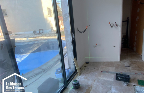 Travaux de finition de l'extension