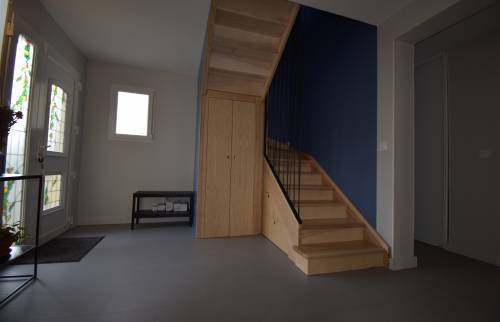 Rénovation maison - escalier sur mesure