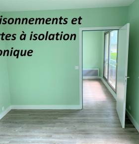 Cabinets séparés par des cloisons et portes isolantes acoustiques (Brunoy 91800)