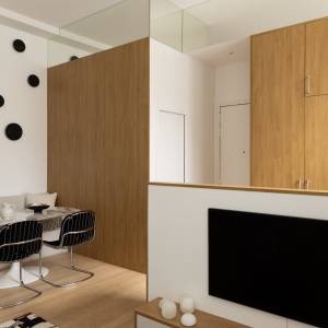 Espace à vivre convivial optimisé dans un appartement parisien rénové – projet Camille AUDER